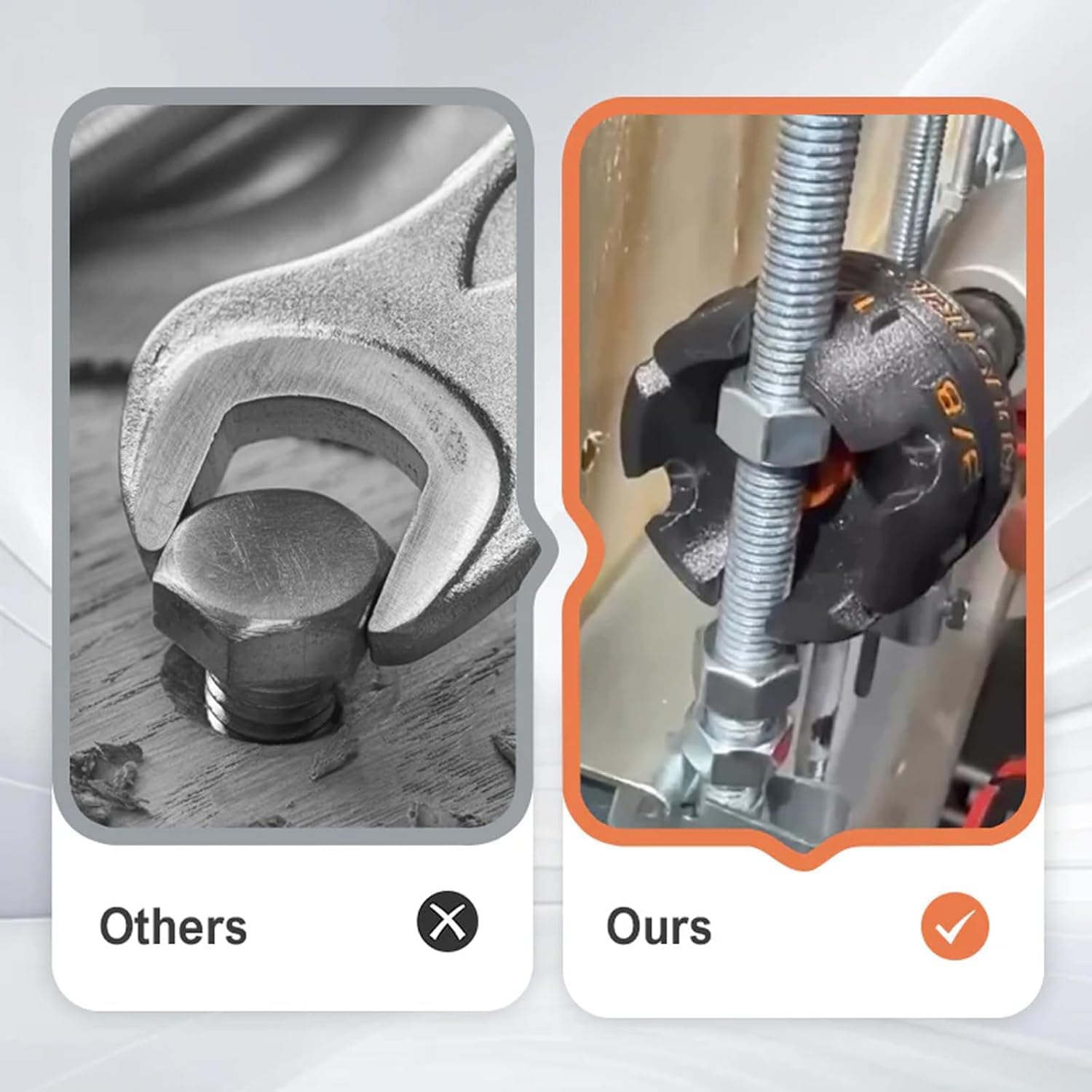 Nut Spinning Drill Attachment for 1/4", 3/8", 1/2" Threaded Rods – Hex-Shank Nut Driver Extractor for Conduit Racks & Strut Systems – Fast Nut & Bolt Removal Tool - Image 4