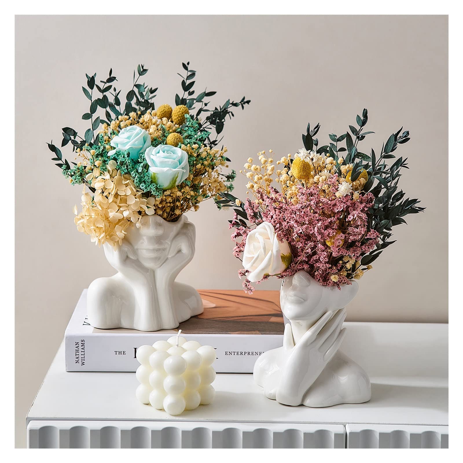 Side Face Vase Head Ceramic Vase | ヤマダウェブコム
