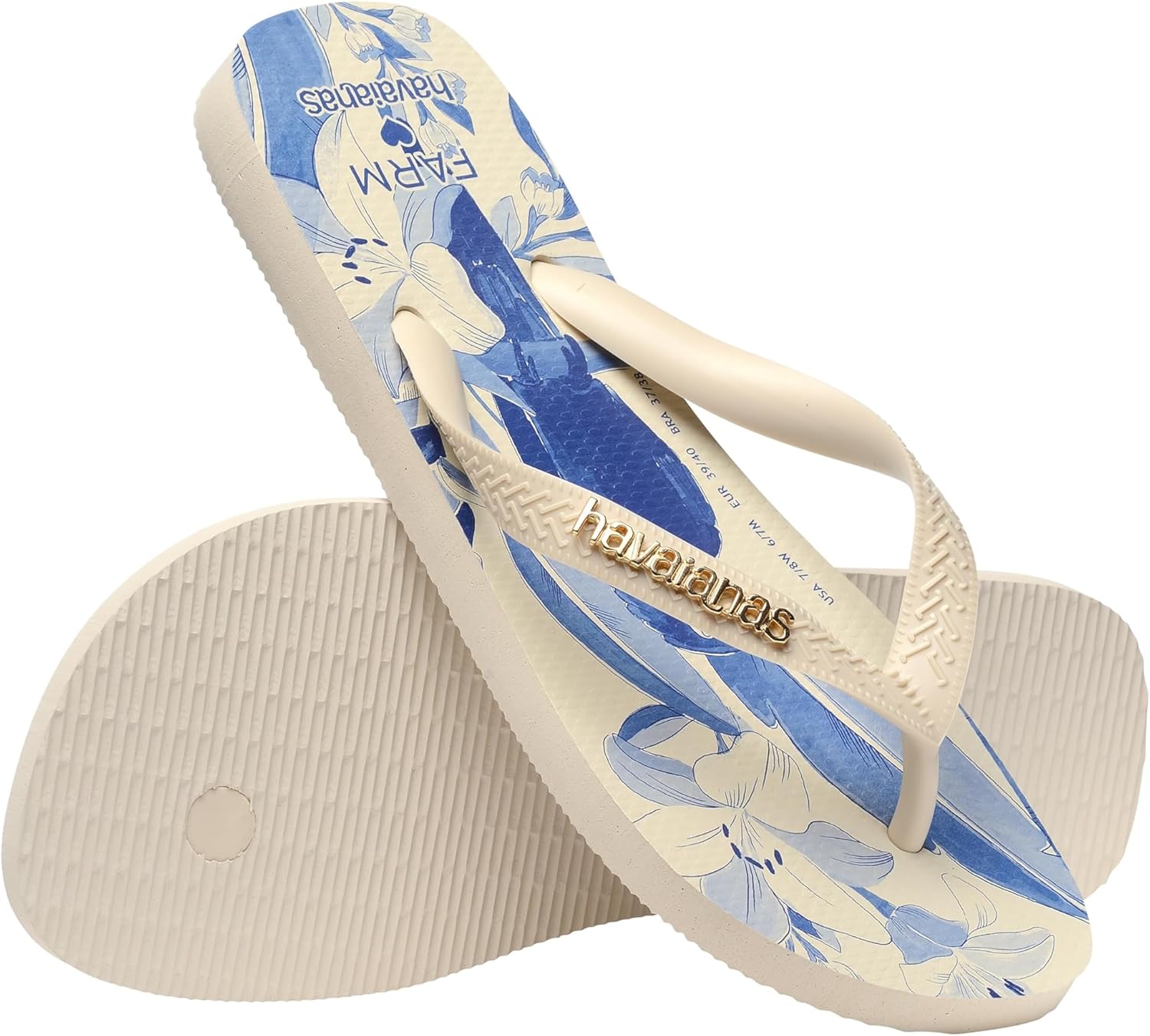 Havaianas Flip Flops Havaianas X Farm Rio Bird Palm Flip Flop In
