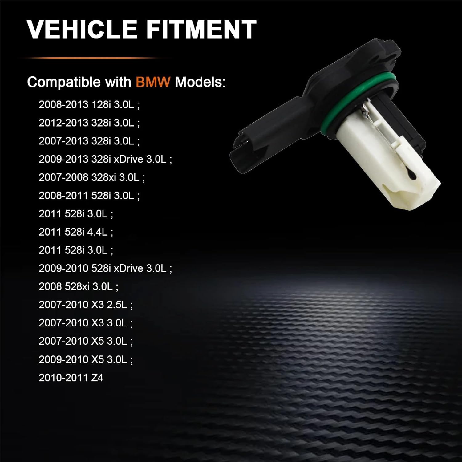 Mass Air Flow Sensor Compatible with Vehicles Replacement 3L3A-12B579-BA