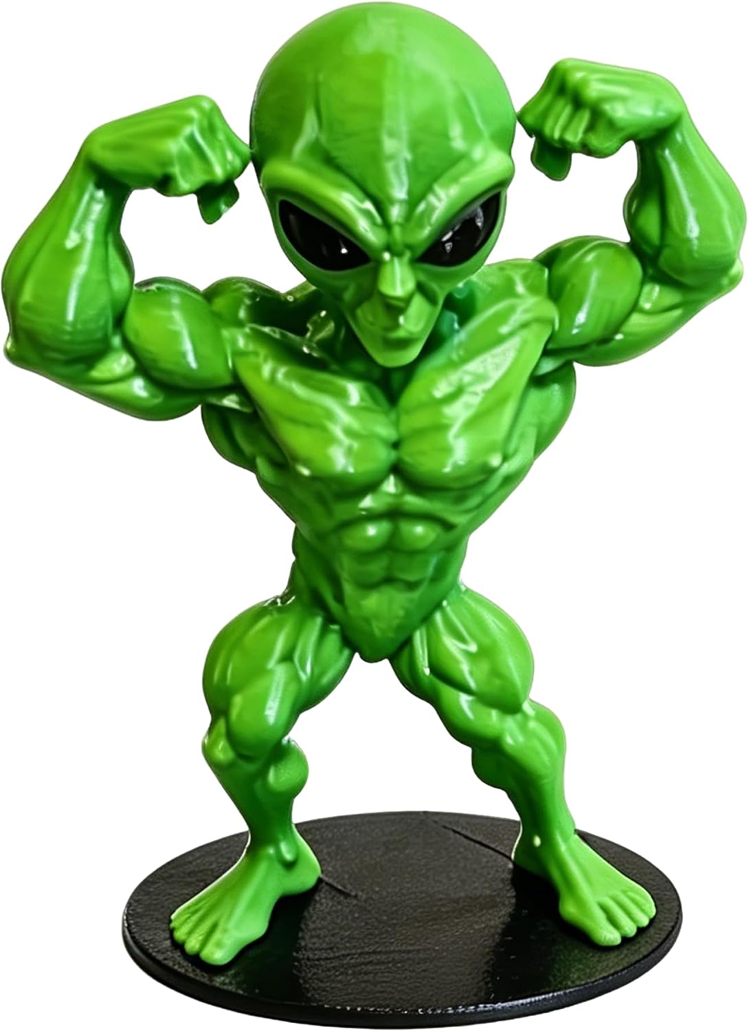 Muscle & Yoga Meditating Alien Statue Funny UFO Alien Figurine for Home Desk Car Decor Zen Yoga Prayer Gifts for Men Space Lover JDXJWK-CYWQ Muscle