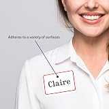 Avery Flexible Printable Name Tags, 2-1/3" x 3-3/8", White with Red Border, 400 Removable Name Badges (05095) – view 2
