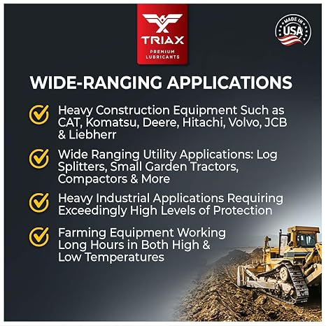 TRIAX Powerflow AW 32 Multi-Viscosity HLP Hydraulic Oil | 6,000 Hour Extended Life | Triple Anti-Wear | True All Season | Pour Point Down to -40F | Virtually Zero Foaming (1 Gallon)