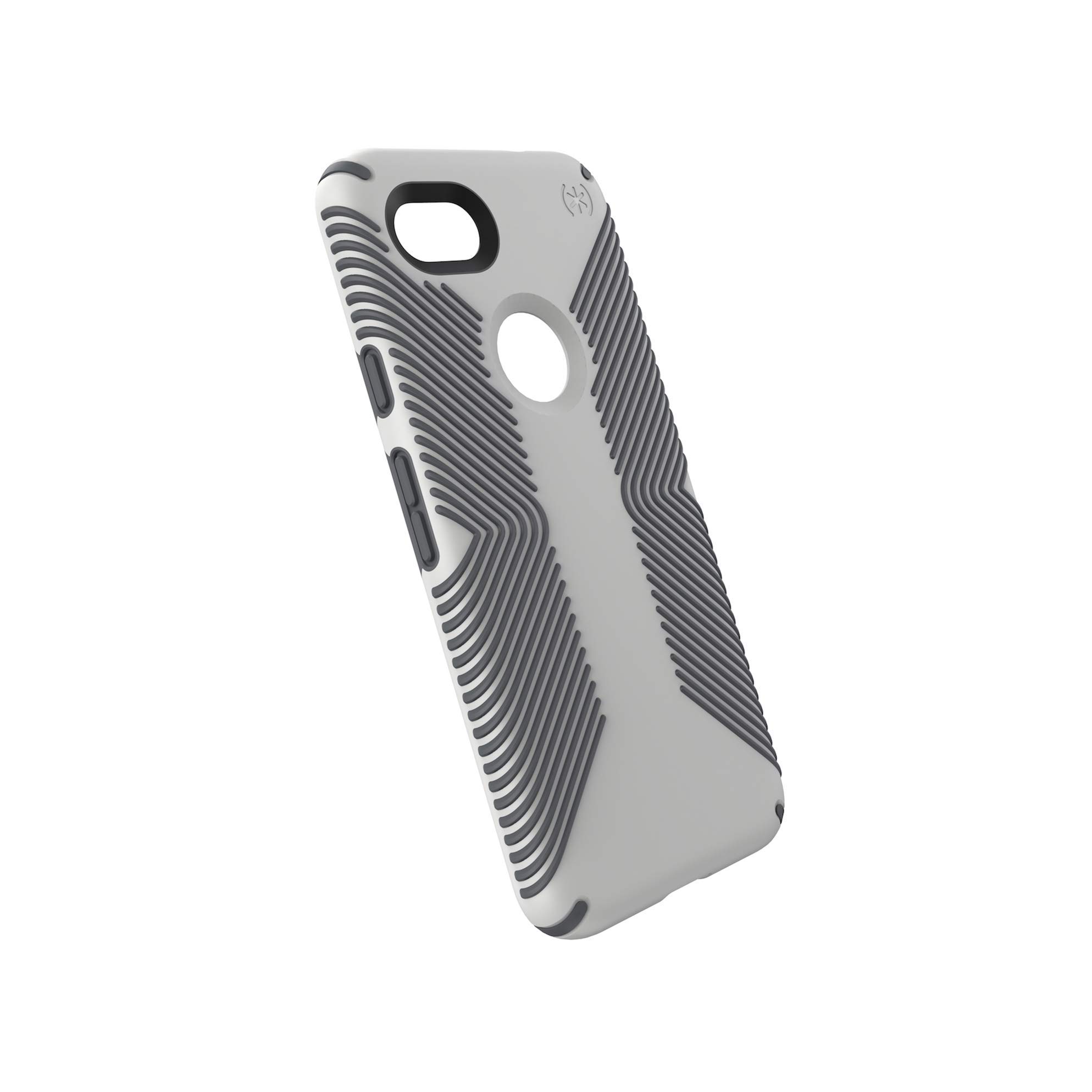 SpeckProducts Google Pixel 3a Case, Presidio Grip, Marble Grey/Anthracite Grey