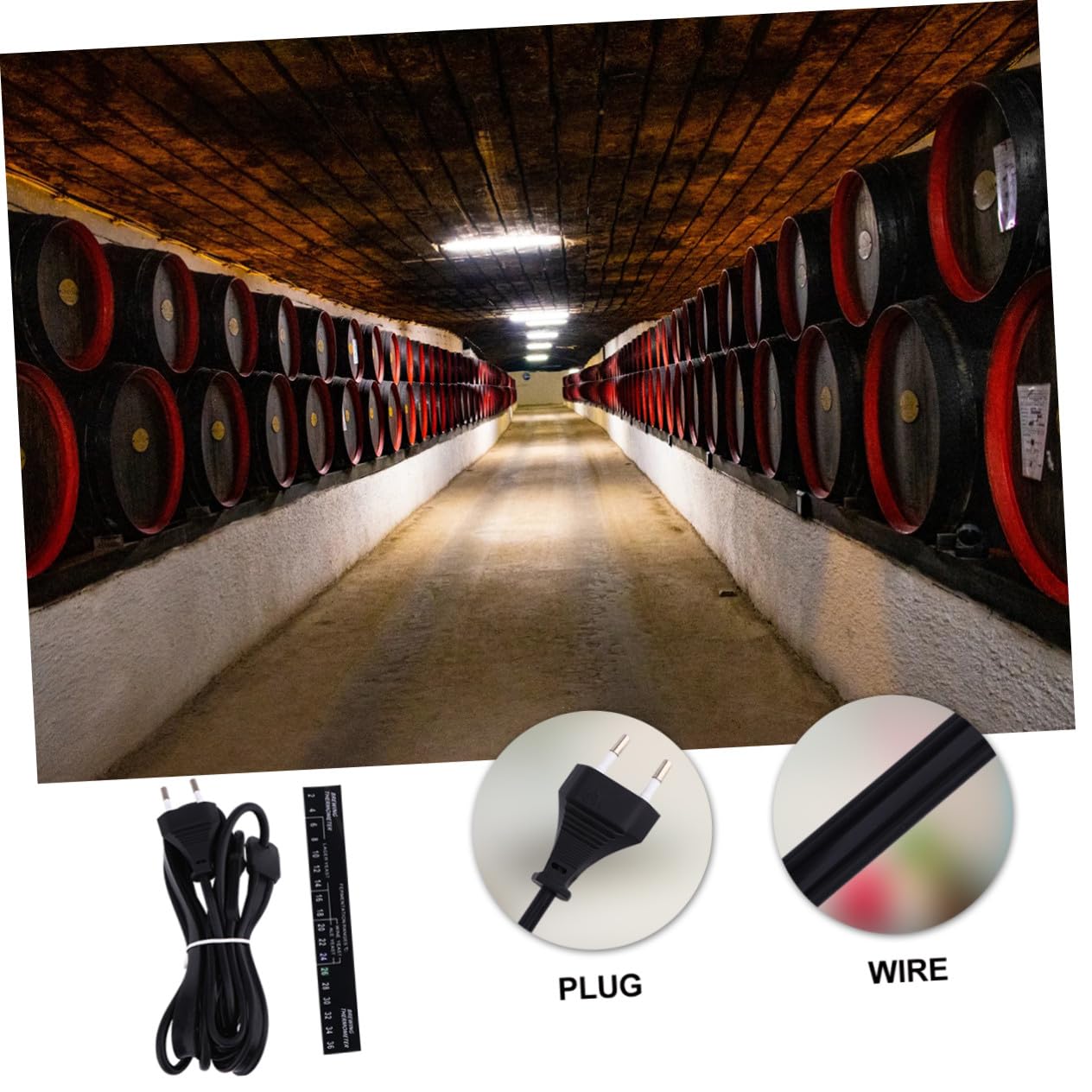 Ceinture Chauffante pour Fermentation du Vin Électrique en Caoutchouc De Silicone Noir, Alimentation Ac220-240v, pour Brassage Domestique Et Bière, Accessoire Vinification Facile à Utiliser