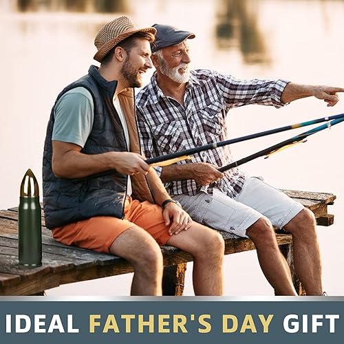Vista 22 de Regalos de cumpleaños para hombres, papá y él, vaso de acero inoxidable fresco de 17 onzas, regalos únicos de caza, cumpleaños, aniversario, regalos