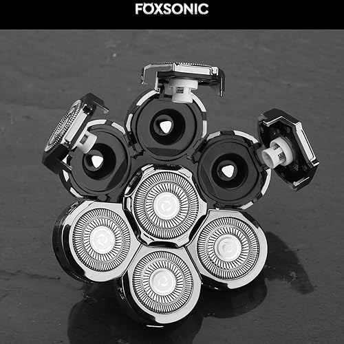 Miniatura 95 de Silvery - Cabezal de repuesto para afeitadora eléctrica para hombre, cabeza de repuesto de 6 cuchillas de repuesto para afeitadora calva Tono