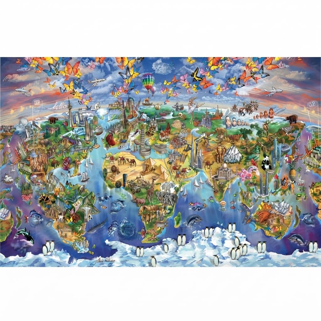 Eurographics World Wonders 5000 Puzzle von Maria Ravinky