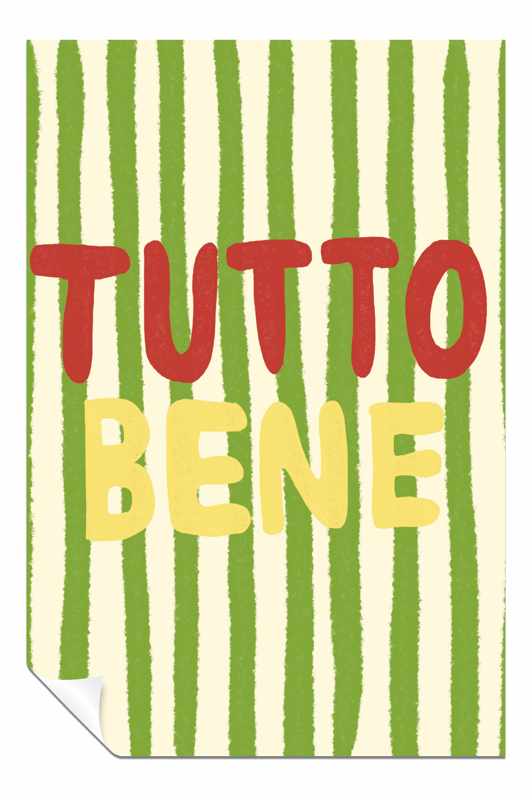 Panther Print Tutto Bene Unframed Poster, Pictures for Home Walls, Bedroom, Living Room & Bathroom Decor 76x51cm (30x20in)