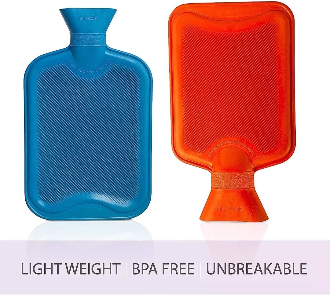Hot Water Bottle.100% Natural Rubber, Keeps You Nice and Warmer, Great for Pain Relief Hot or Cold Compress. PBA Free. (2 litres) - Image 3