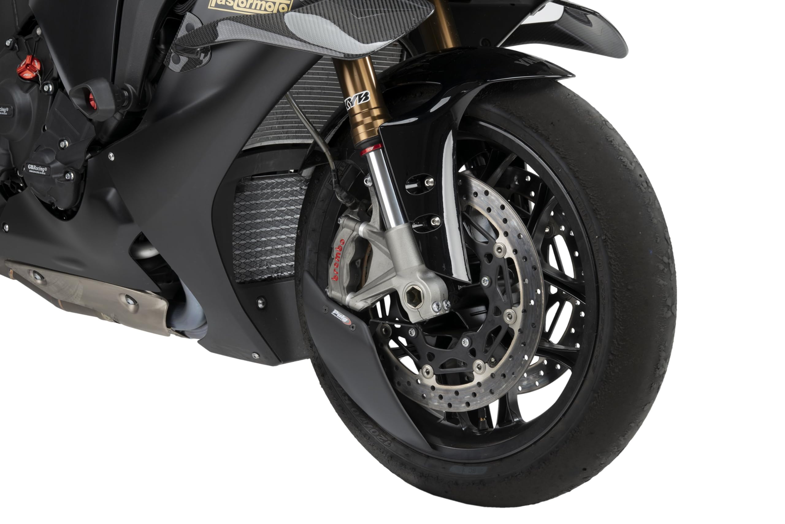Puig 22667J Aero Wheel Deflector aerodynamic ABS wheel deflector improving stability and reducing turbulence, Matte Black