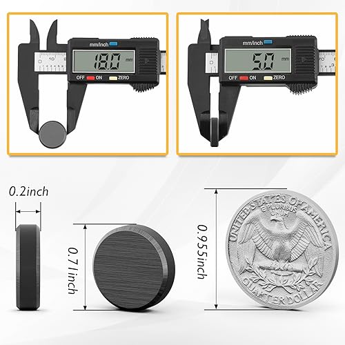 Miniatura 7 de Paquete de 100 imanes para manualidades con respaldo adhesivo, imanes industriales de cerámica fuerte, imanes de disco redondos para botón de
