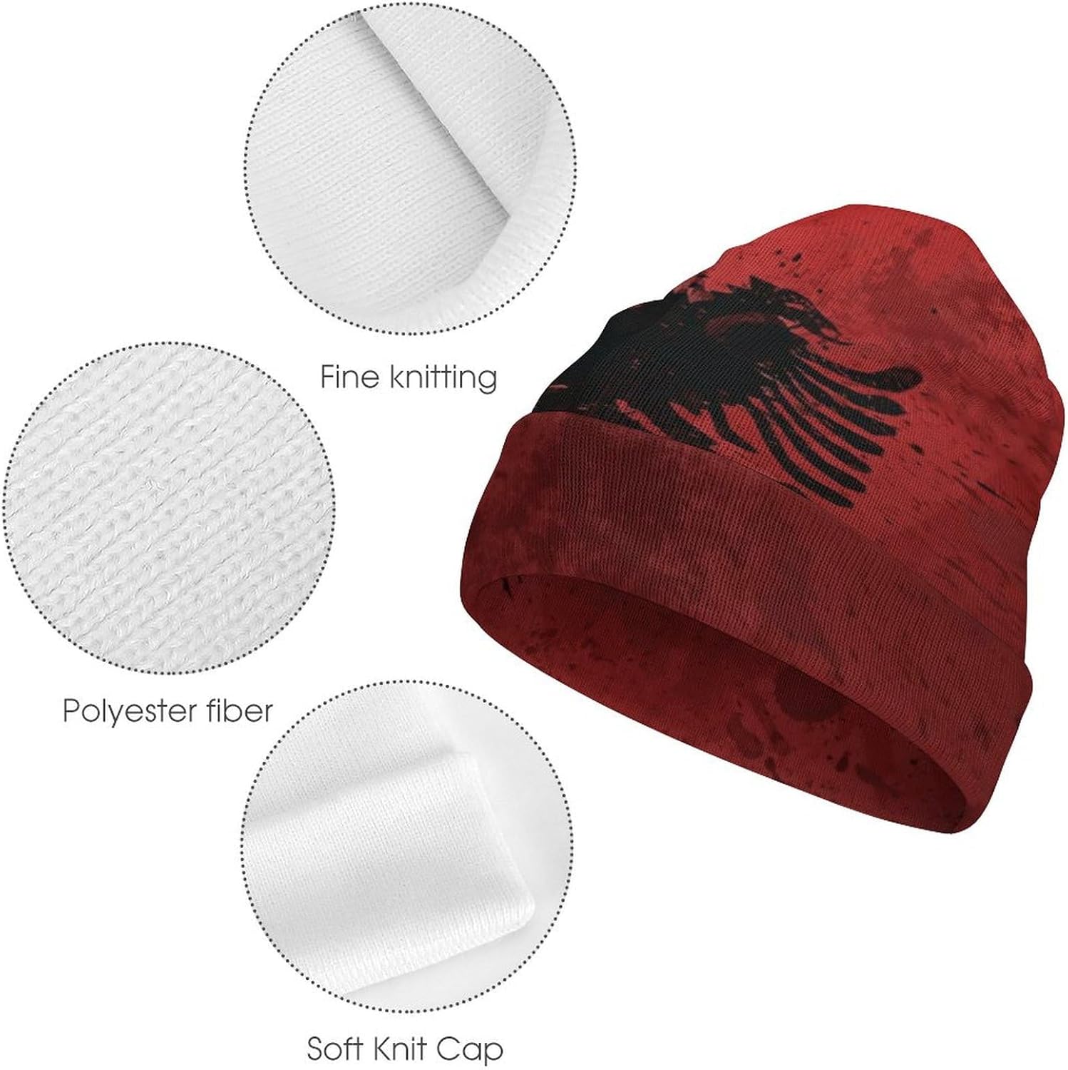 Men Women British Flag Beanie Knitted Hats Casual Winter Outdoor Caps