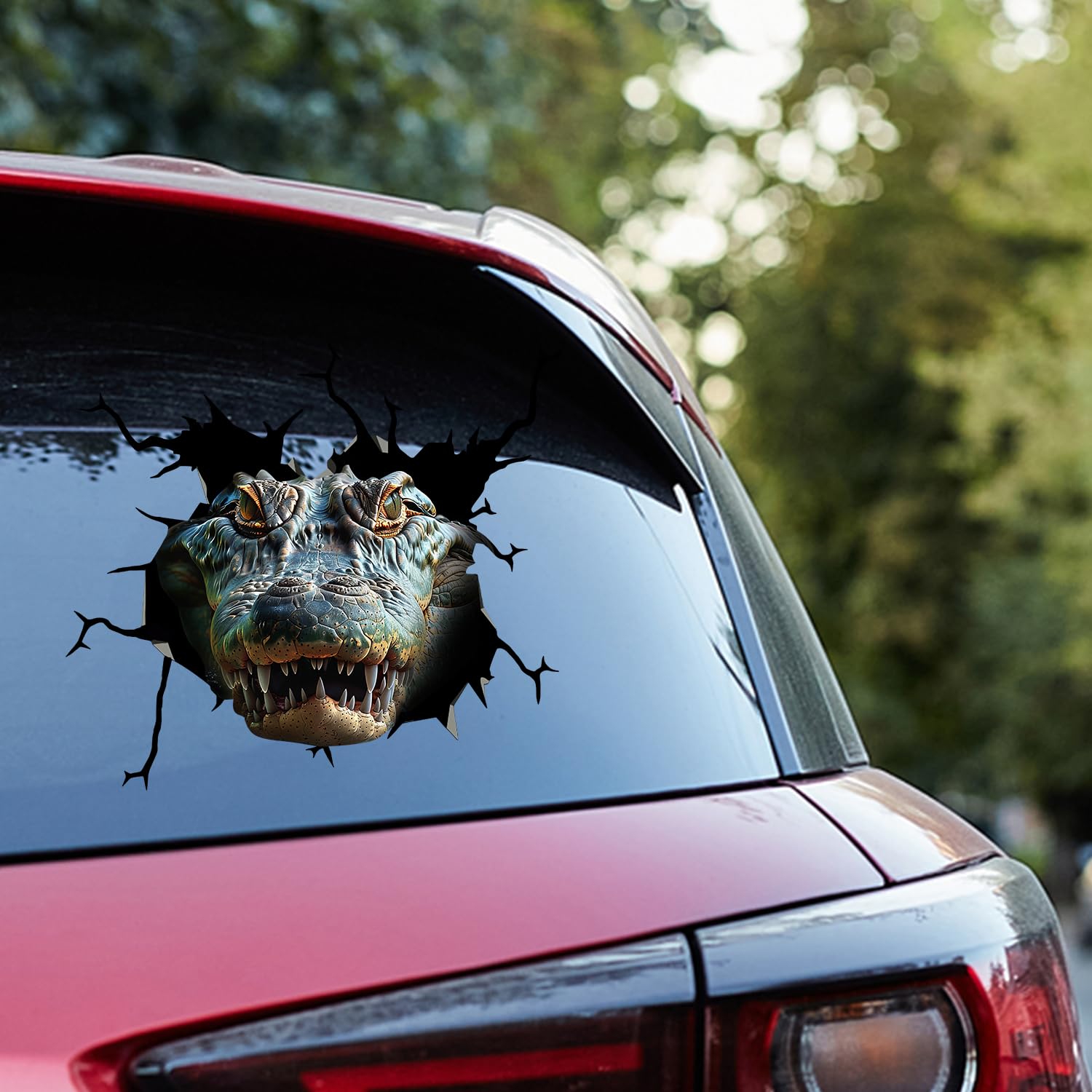 Crocodile Species Car Decals - Alligator Vinyl Decal Stickers Car Decorations, Pack of 2 Wall Decals Stickers Series 49