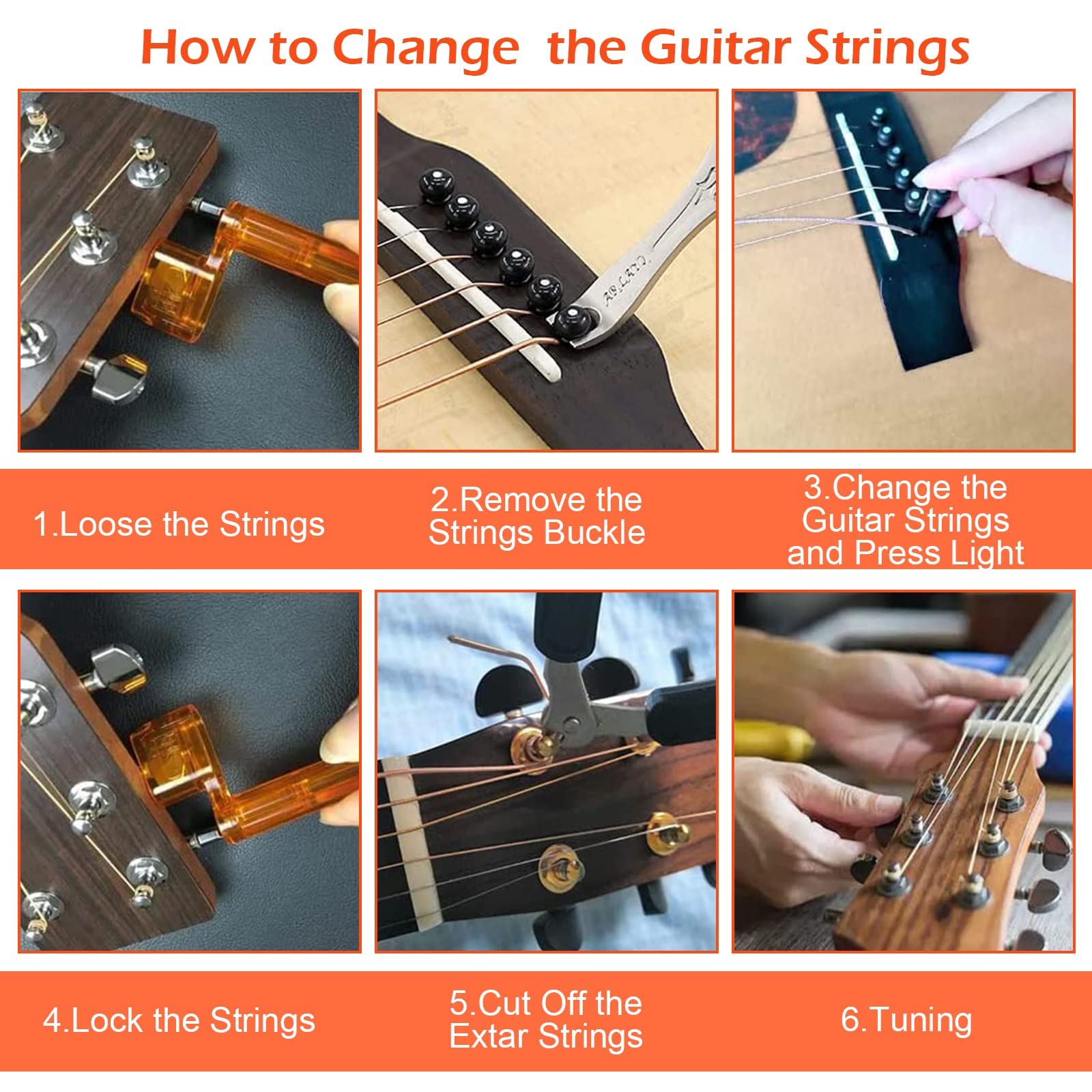 Corde Per Chitarra Acustica - 3 Set, Acciaio Rivestito, Suono Brillante, Alta Durata, Per Principianti E Professionisti