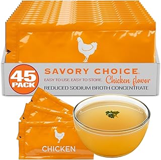 Reduced Sodium Chicken Broth Concentrate, 50 Pack