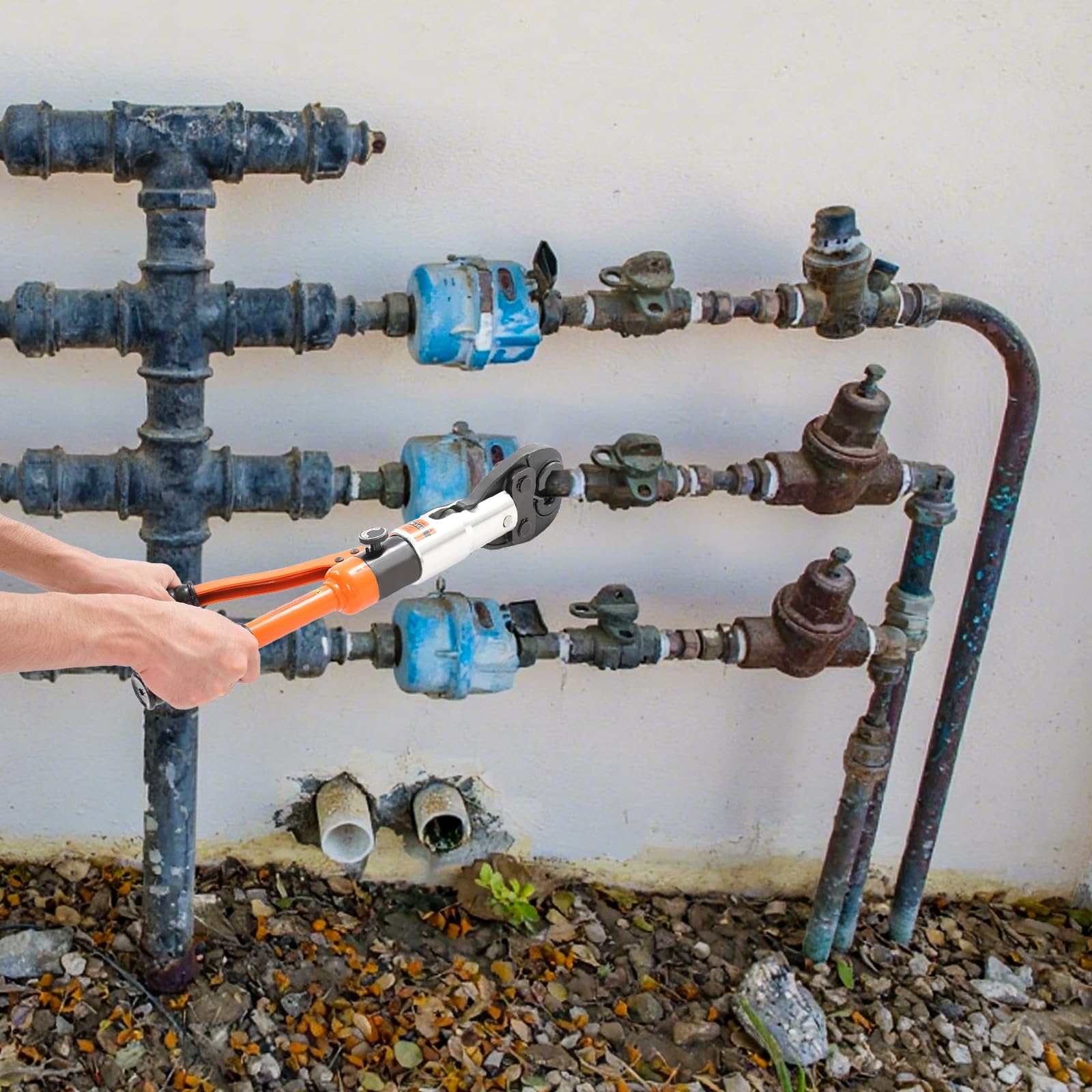 hydraulisches Rohrpresswerkzeug,V 12–28 mm/THV 16–32 mm 10 Tonnen Hydraulik