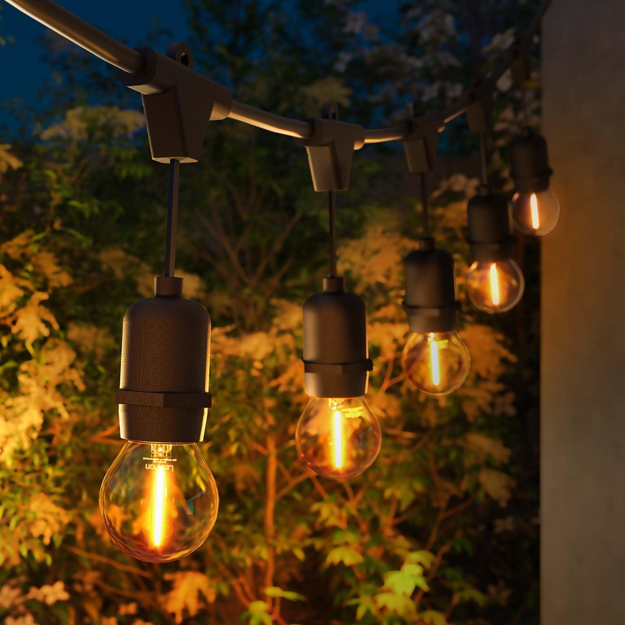Ledvion - Guirnalda LED, 15 Metros, E27 LED, Incluye Enchufe, Iluminación para Jardín
