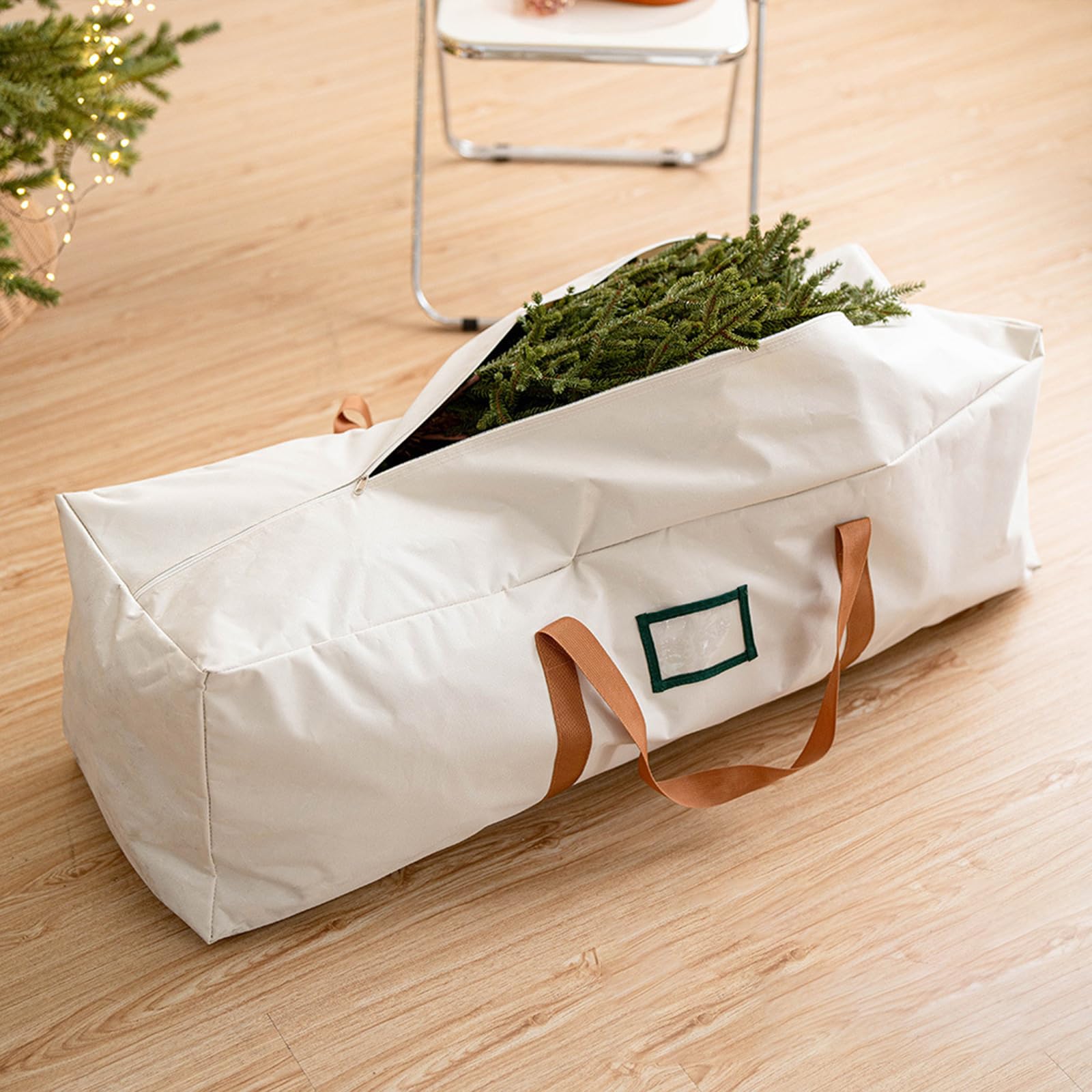 Funda protectora para árbol de Navidad, de tela Oxford, espaciosa, con asas, para uso doméstico y comercial