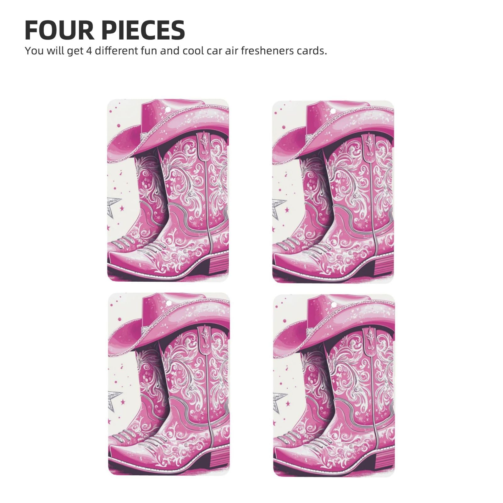 Amazon.com: Pink Cowboy Boots And Cowboy Hat Car Air Fresheners 4