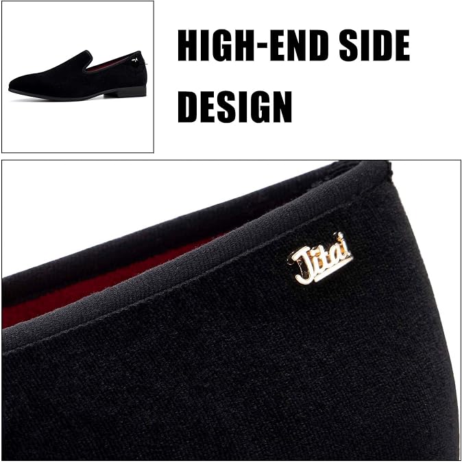 JITAI Men Loafers Slip-On Shoes for Men Fashion Dress Shoes Tuxedo Shoes
