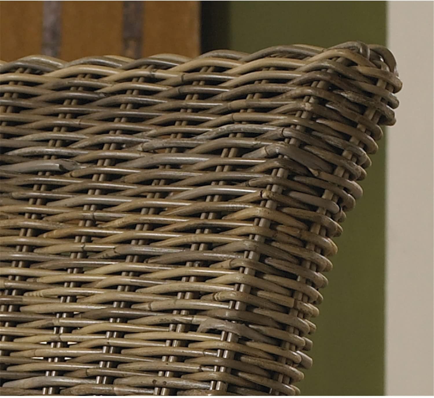 Padma's Plantation Nico Arm Chair with White Cushion, Kubu Grey