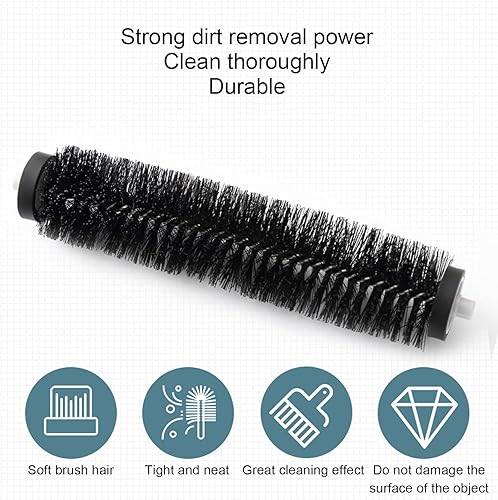 Miniatura 4 de Asixxsix Barredora de migas de mano, colector de residuos suaves de cáscara de nuez para mesa, alfombras, sábanas, sofás, cepillo de limpieza de