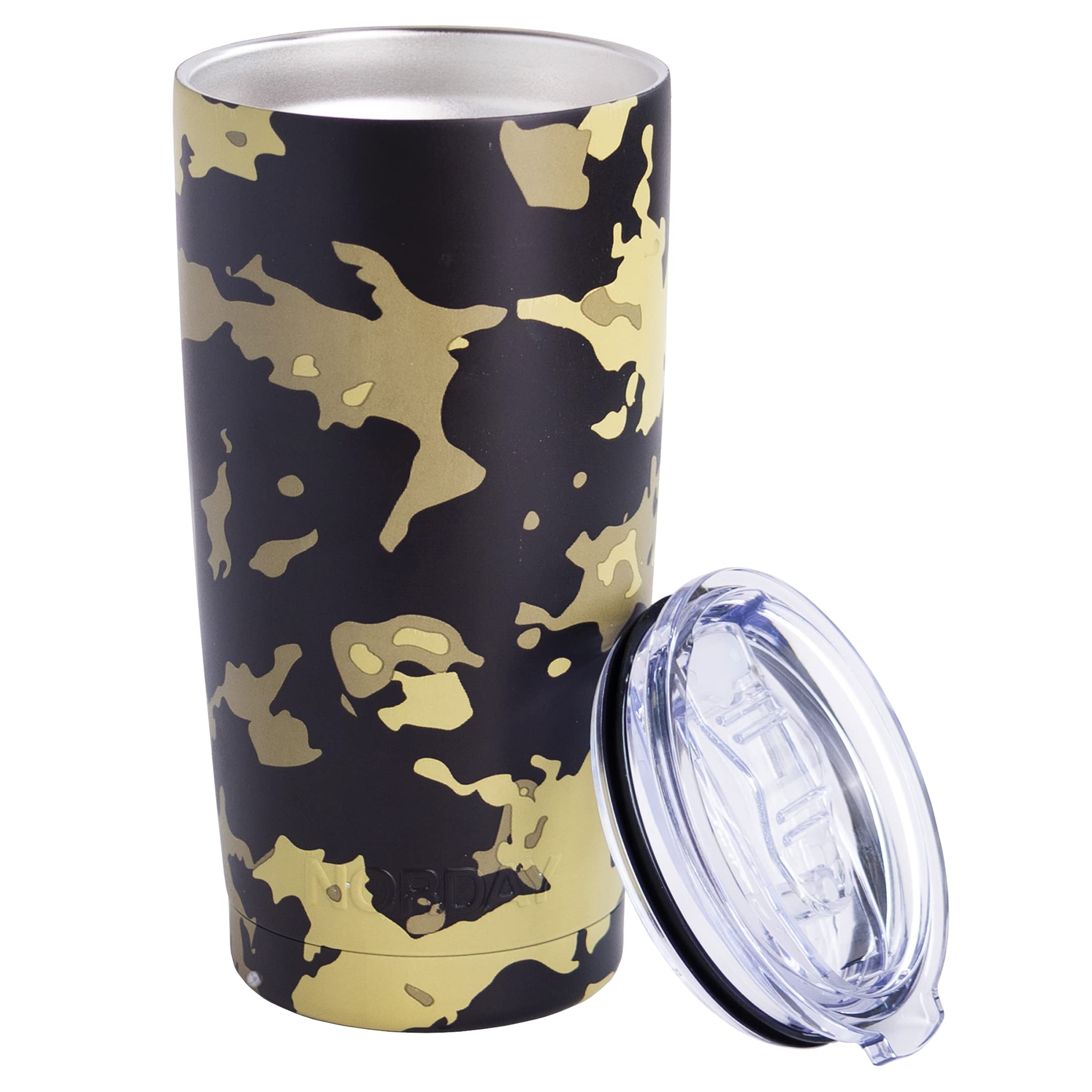 NORDAY Tumbler Cup with Lid - 20oz - Black Camo Vacuum Insulated Tumbler - Travel Tumbler - Stainless