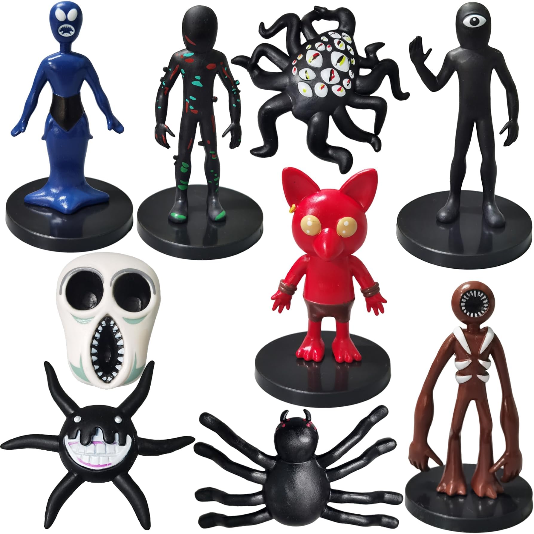 GYDAMAI 9 PCS New Doors Action Figures Toy for Kids and Adults Halloween, Christmas, Birthday Gift for Boys and Girls (9 PCS)