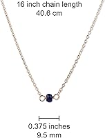 Vista 163 de Gargantilla de piedra natal – Regalo de cumpleaños, regalo para niña, mujer, amiga, hija, esposa, mamá, ella, joyas de piedras preciosas para uso