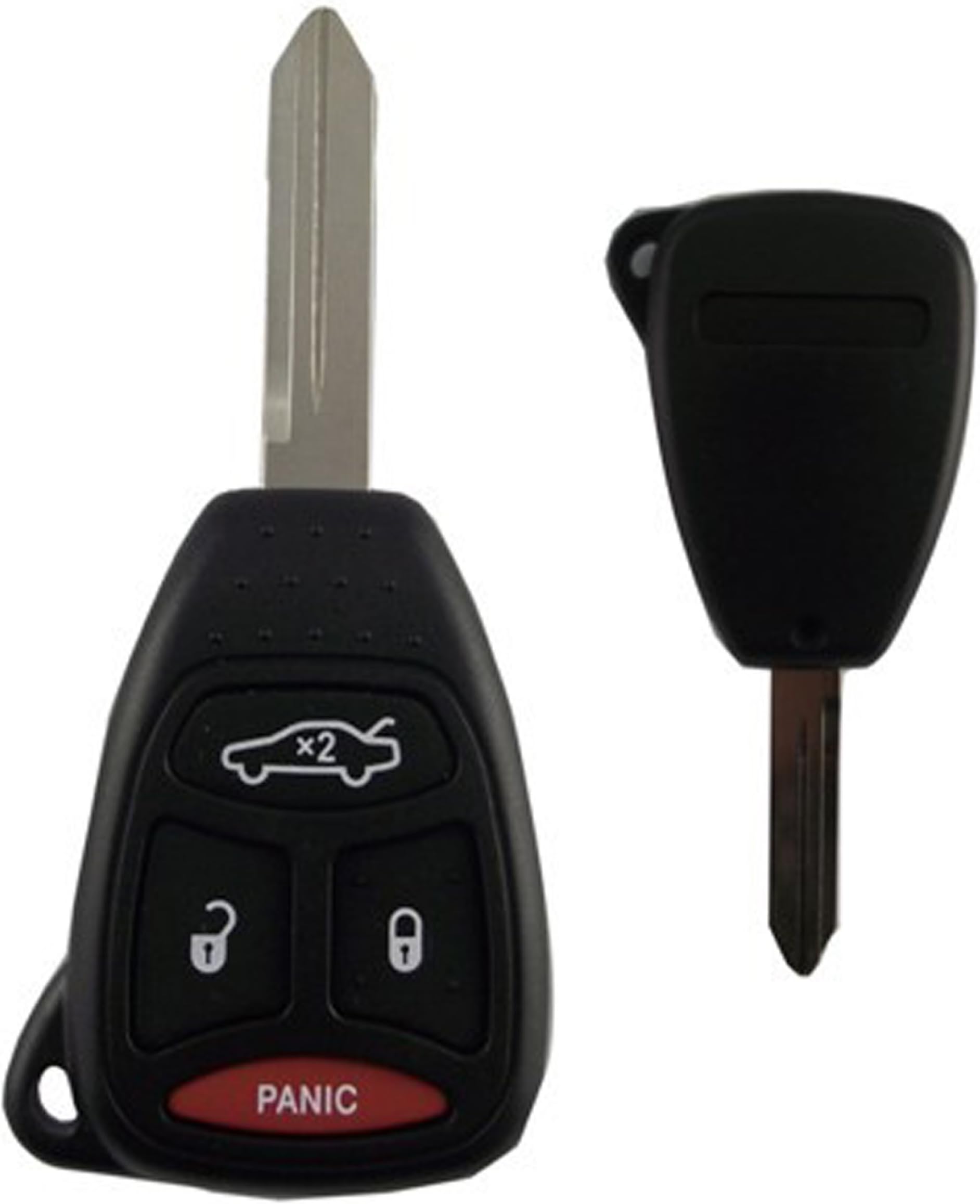 For 06 07 2006-2007 Jeep Commander Grand Cherokee 4 Buttons New Uncut Keyless Smart Remote Entry Key Shell No Chips Inside No Chips Inside