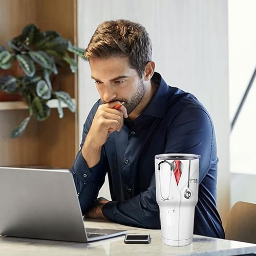 Miniatura 6 de Regalos para el mejor doctor, vaso de 30 onzas, regalos para la escuela de medicina para estudiantes de medicina, regalos de médico para hombres y
