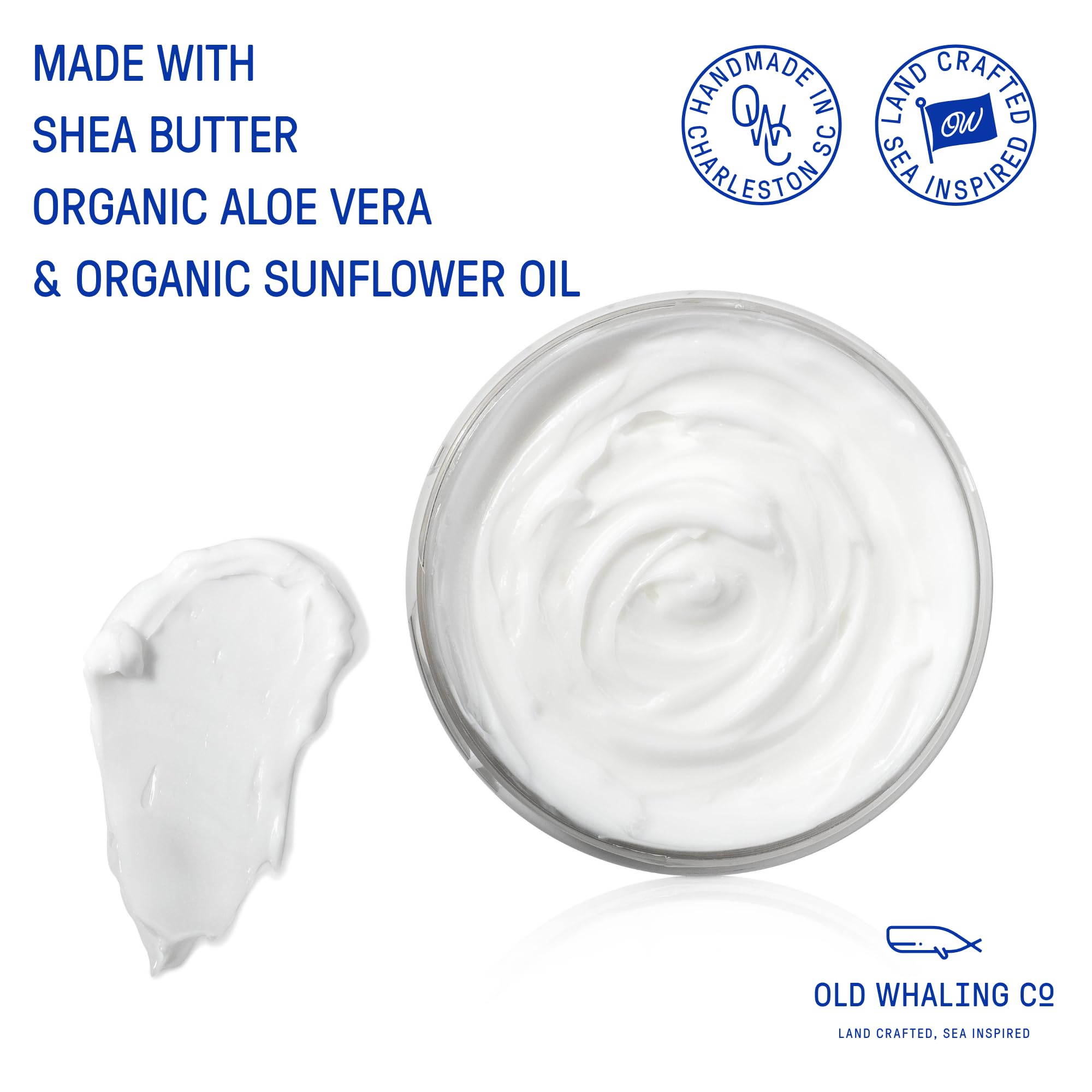 Old Whaling Co Body Butter Moisturizing Cream, 8 oz Pack of 2