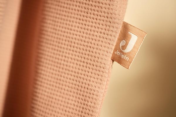 Jollein Gigoteuse bébé en jersey - 110 cm - Little Waffle - Light Terra - 95% coton 5% élasthanne - 0,5 TOG - gigoteuse d’été - certifiée OEKO-TEX - 5