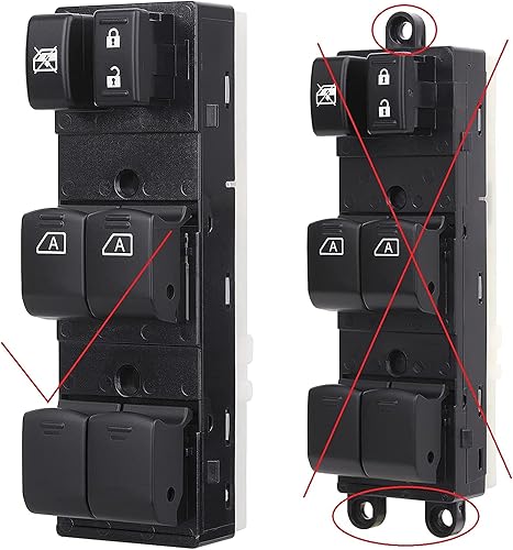Miniatura 8 de Controlador de interruptor de ventana principal, lado del conductor, compatible con Nissan Altima 2007 2008 2009 2010 2011 2012 Cerradura de puerta