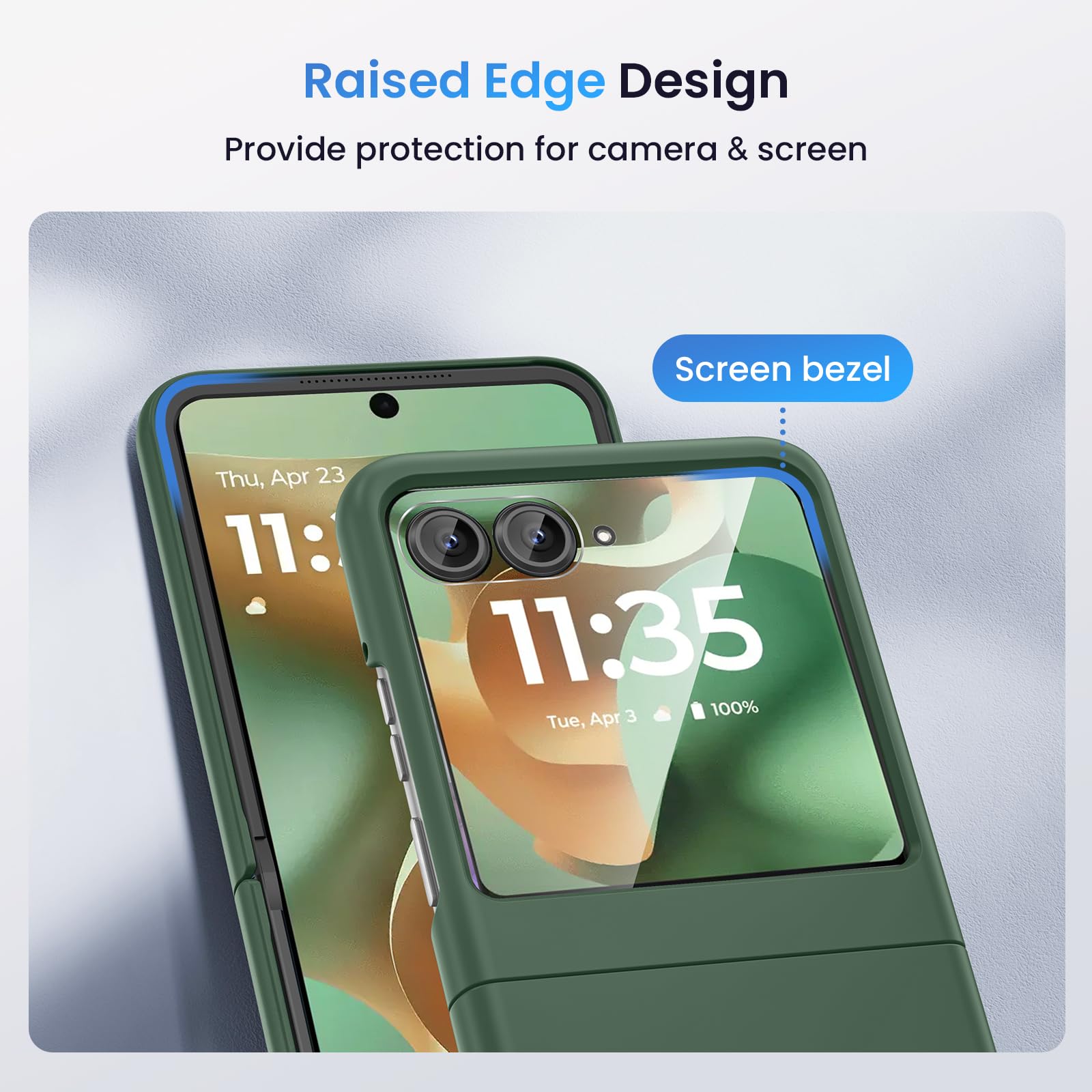 YZB Magnetic Case For Motorola Razr Plus 2024 Case [Not Fit Razr 2024] [Compatible