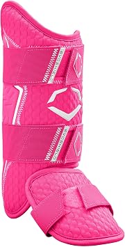 EvoShield Leg Guard Baseball Protective Gear for Right-Handed and Left-Handed Batters, High School Baseball Compatible Models Available