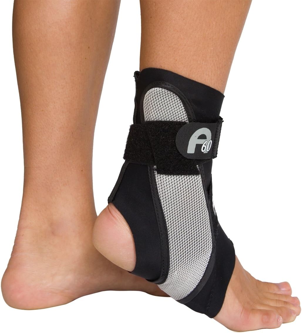 Aircast A60 Ankle Support Brace, Right Foot, Black, Small