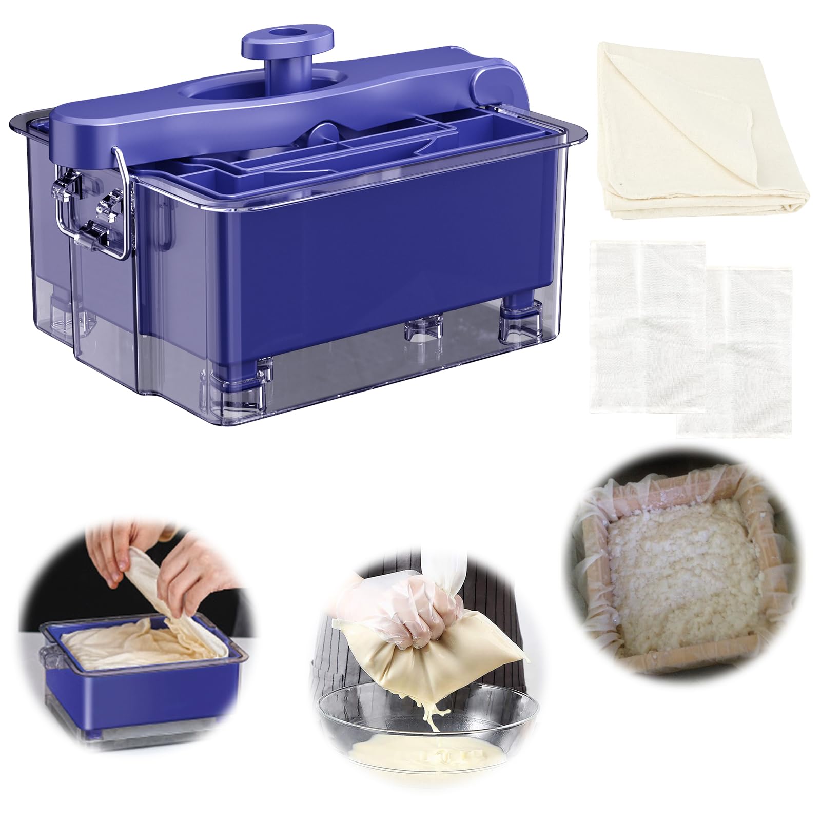 Amazon｜豆腐プレスキット DIY手作り豆腐絞り機 豆腐布と