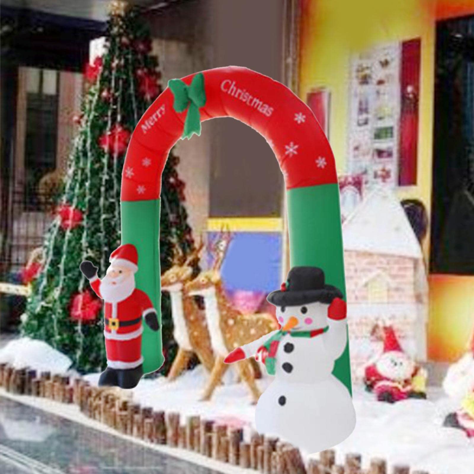 エアブロー クリスマス インフレータブルアーチ サンタと