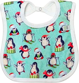 بافتة قطن بطبعة رجل ثلج للجنسين من بيبي شورا - أخضر وأبيض