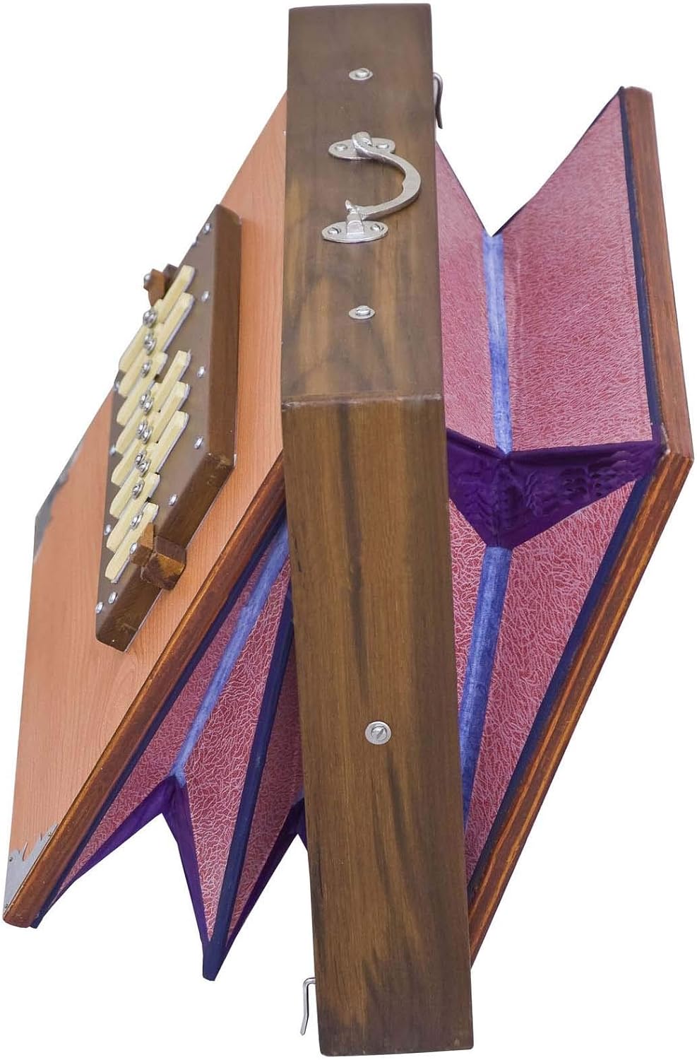 SCEXPORTS New Shruti Box Special Teak Wood Size (13 X 12 X 3) Inches~440 Hz, Gig Bag, Natural Colour, Key -C To C (Lower Tone- Male Type Reed), Sur Peti, Surpeti, Yoga, Bhajan, Kirtan, Mantra.Mrs,4.17 : Musical Instruments