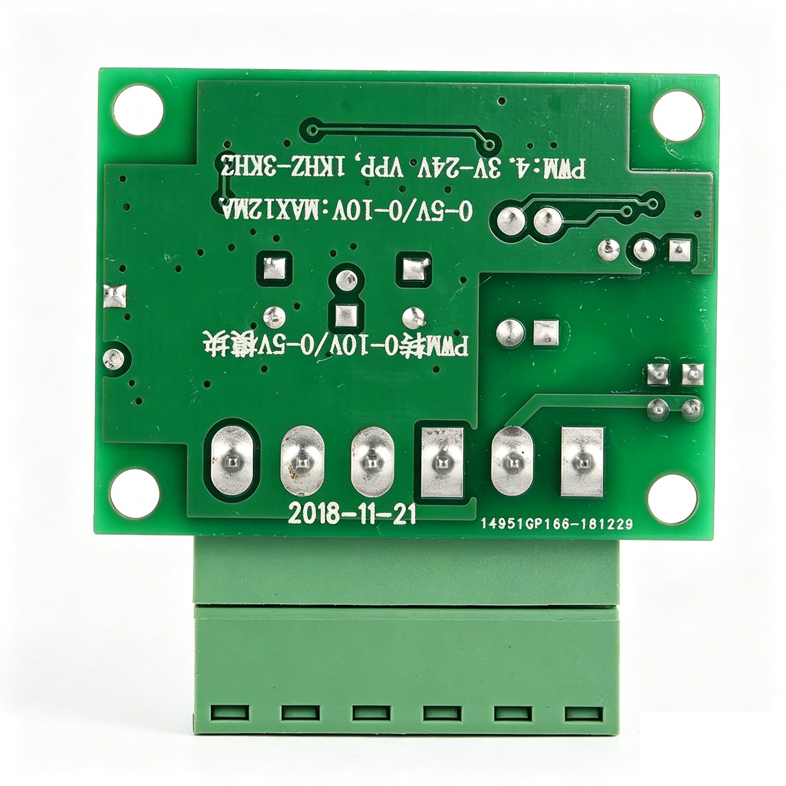 Convertitore da Segnale Pwm A Tensione, Tensione di Uscita Analogica 0-10V 0-100% 1-3Khz Ingresso Segnale Pwm, Modulo PLC Digitale-Analogico D/A, per Il Controllo Della Velocità Del Motore