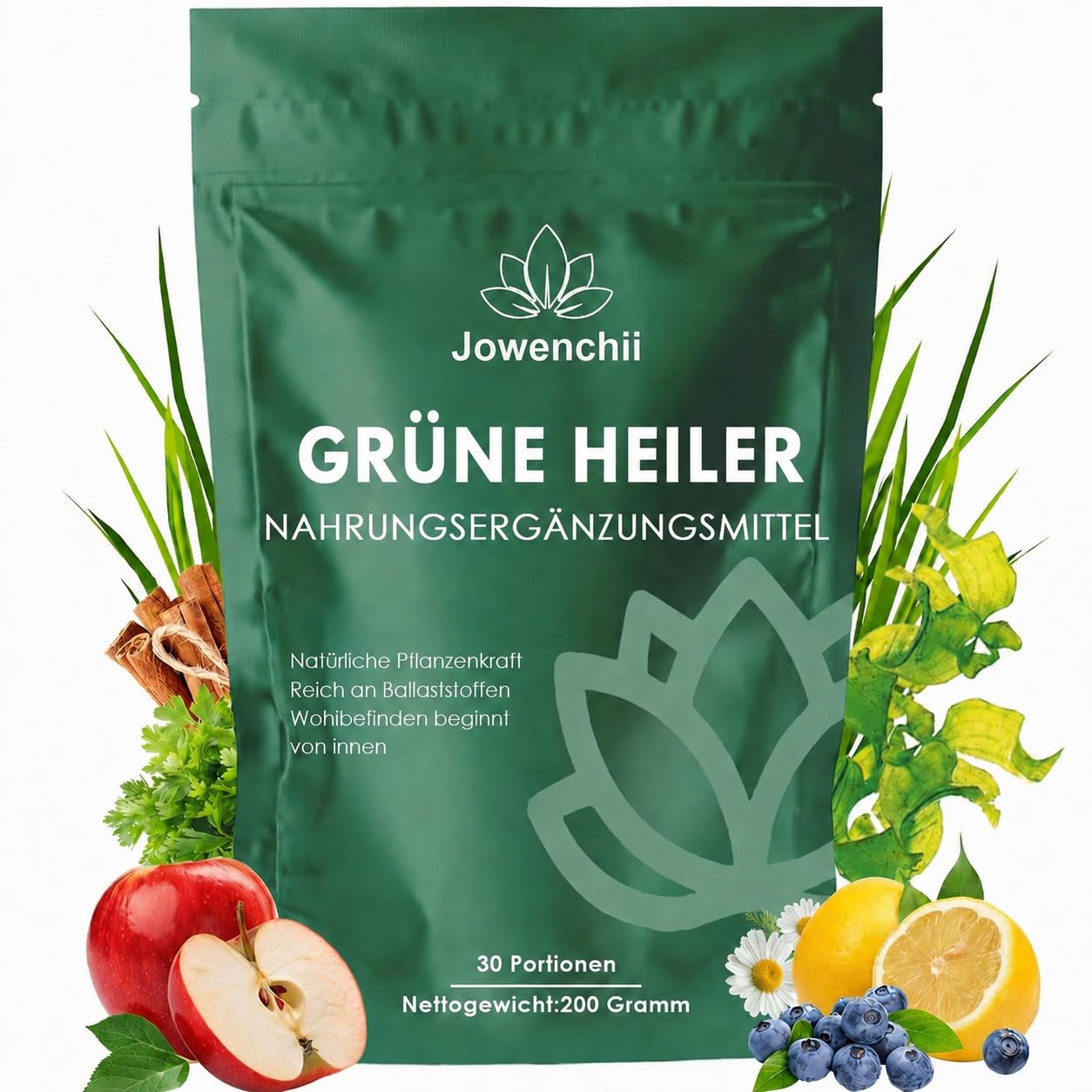 Grüne Entgiftungspulver, Greens Pulver Helfer