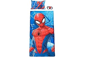 Marvel Spiderman Kids 3 Piece Sleepover Set with Cozy & Warm Slumber...