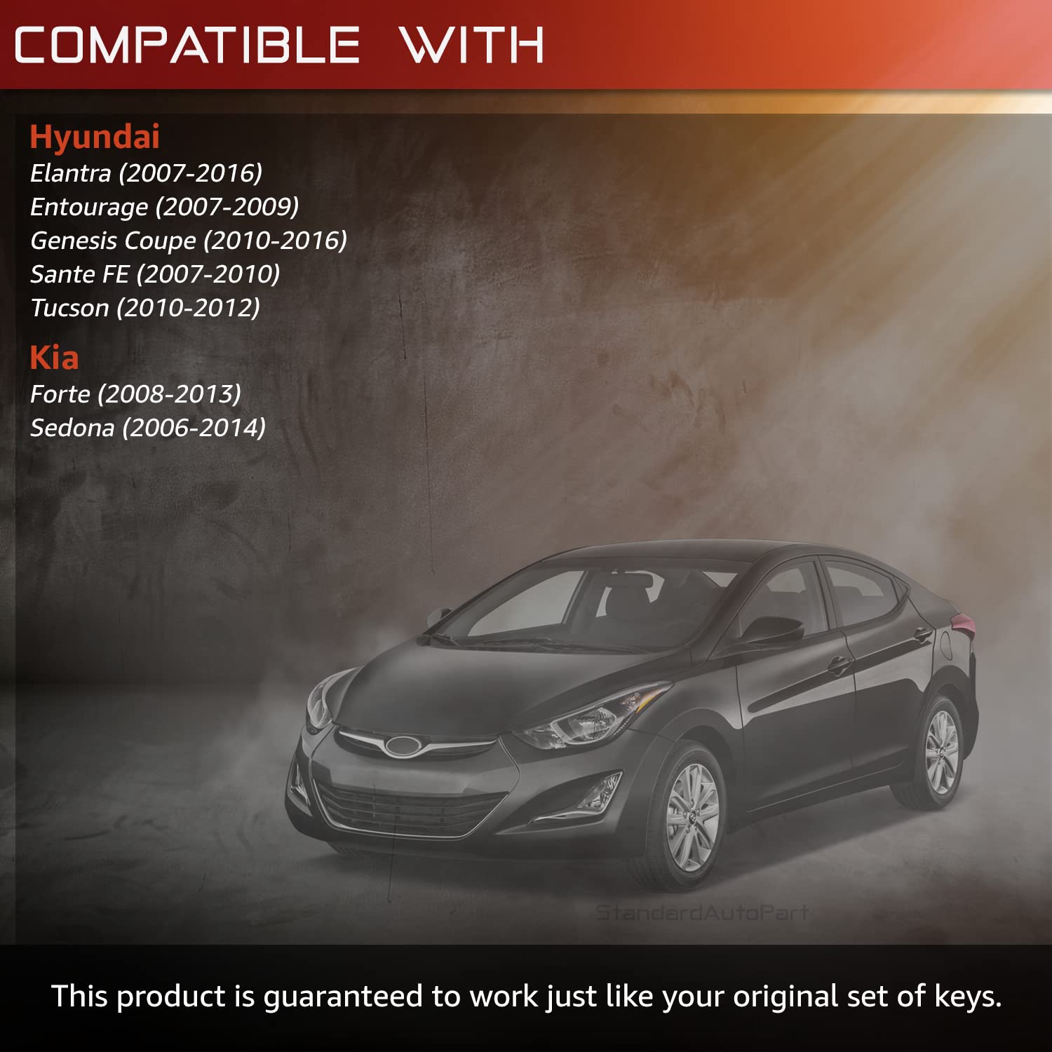 Car Key Blank Replacement For 2007-2009 Kia Rondo & 2006-2010 Hyundai Elantra – Ilco HY17P 2 thumbnail image