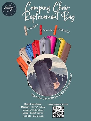 Miniatura 8 de MYSUPOT Bolsa de repuesto de 40 x 7 x 7 pulgadas (verde, M) para silla de campamento plegable, portátil, hamaca, esterilla de yoga, silla de playa,