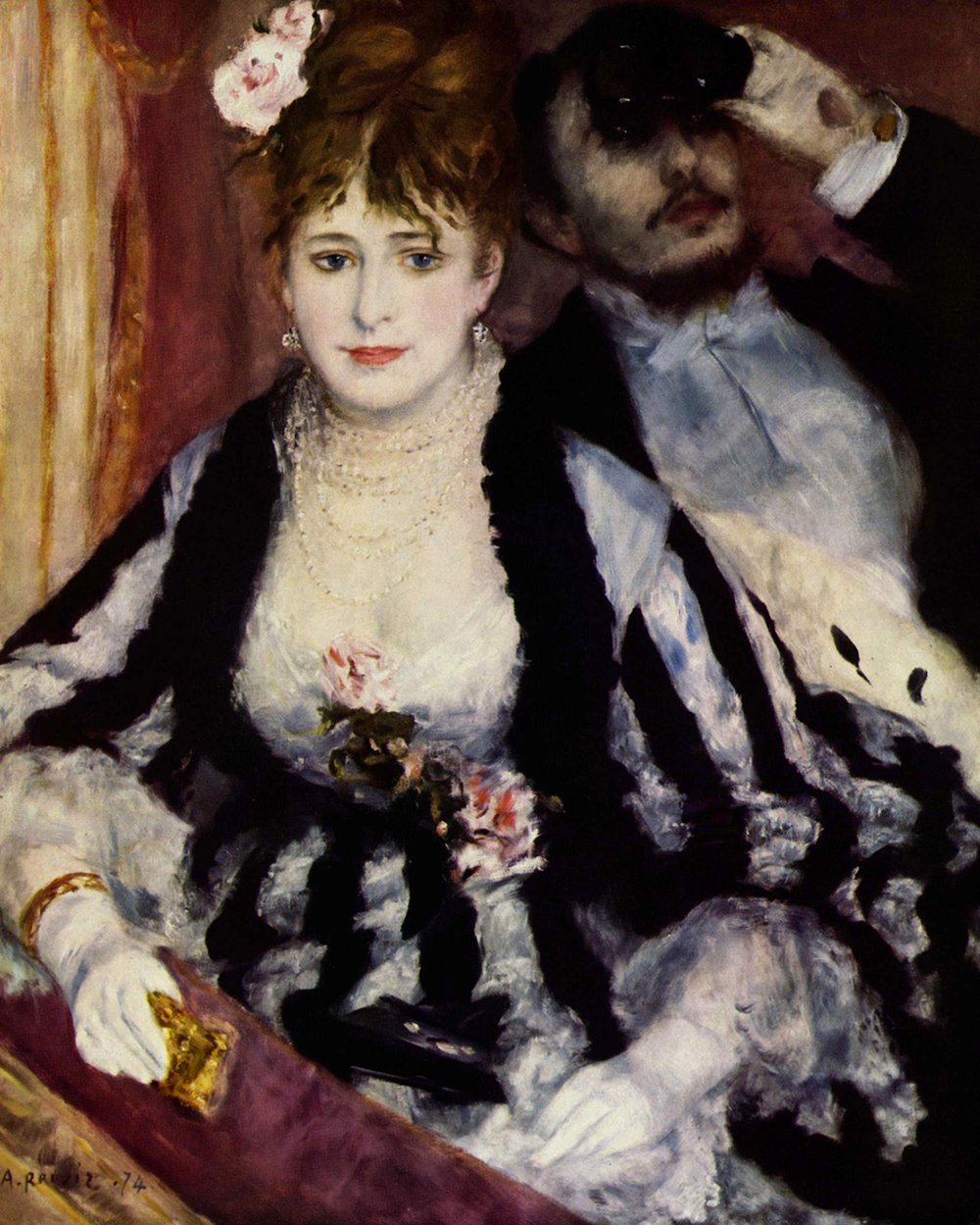 Pierre Auguste Renoir noir et blanc extra large affiche de bureau