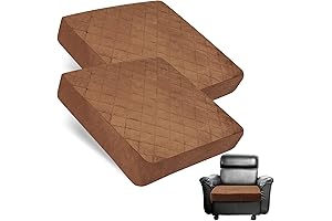 2Pcs Brown Seat Cushion for Recliners, Enriching Comfort and Support