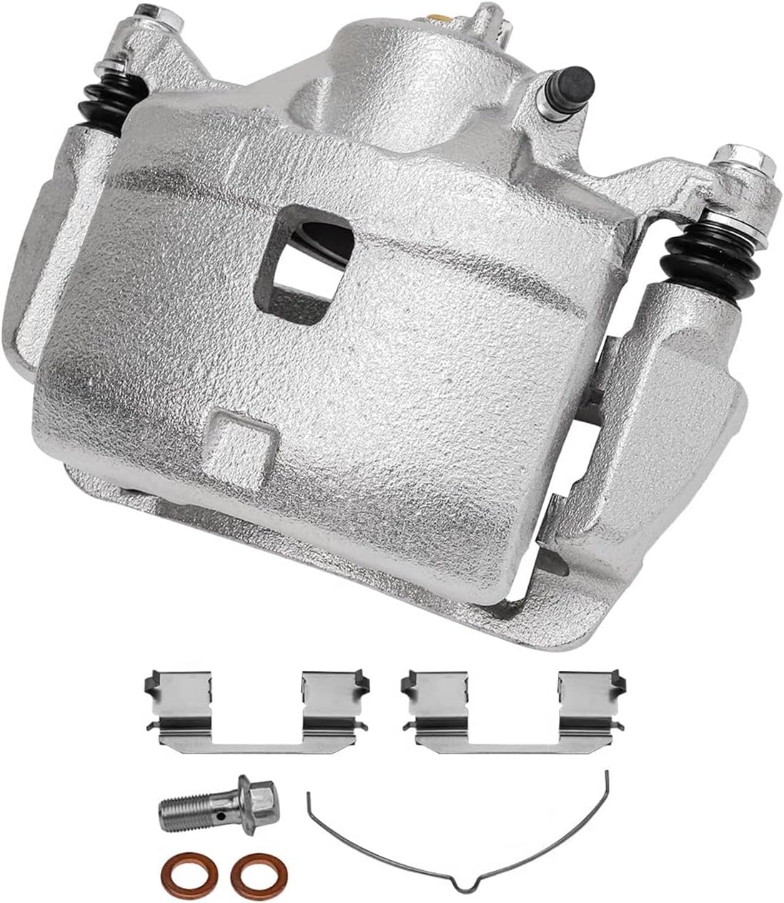 Detroit Axle - Front 2pc Brake Calipers for 2002-2004 Honda CR-V, 2003-2011 Element, 2 Disc Brake Calipers with Bracket Replacement